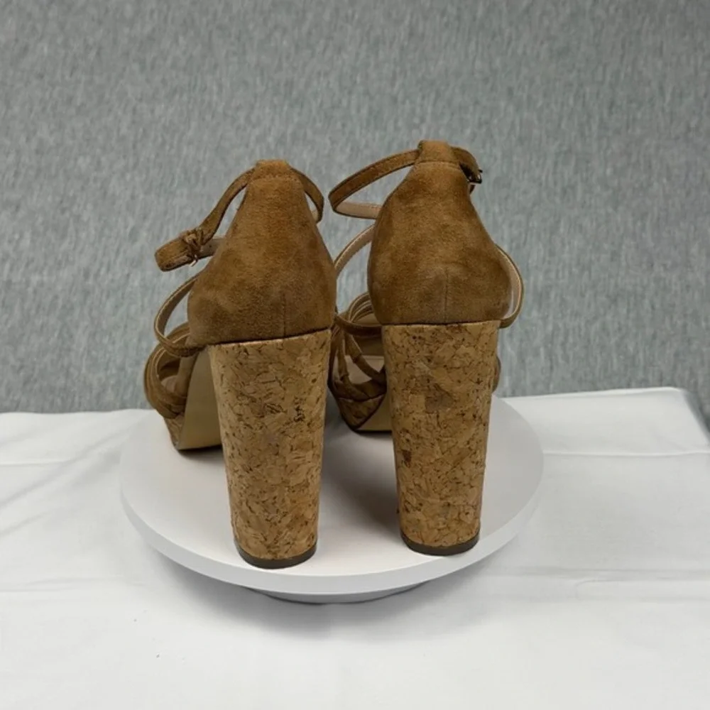 Charles by Charles David‎ Brown Suede Cork Platform Sandals CC018/DR7500 Mens 8M